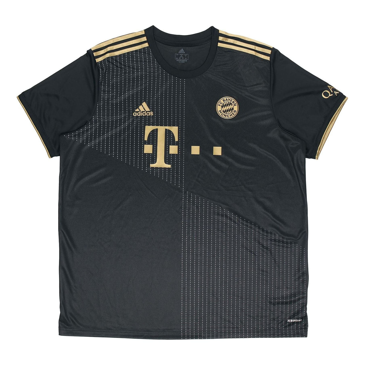 adidas Bayern Munich Away Fan Edition Sports Short Sleeve Jersey Black GM5317