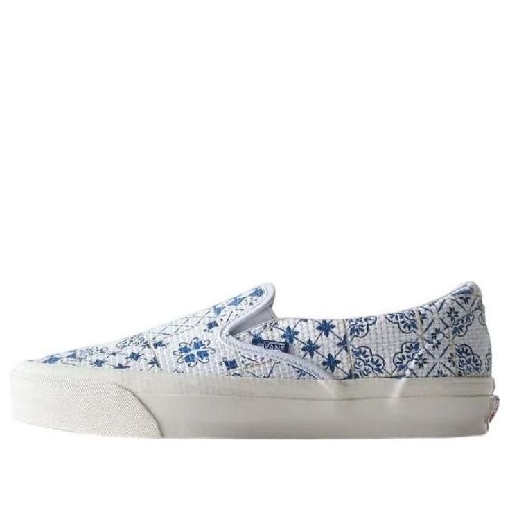 Vans Kith x OG Classic Slip-On LX 'Azulejo Tile' VN0A32QNWHT