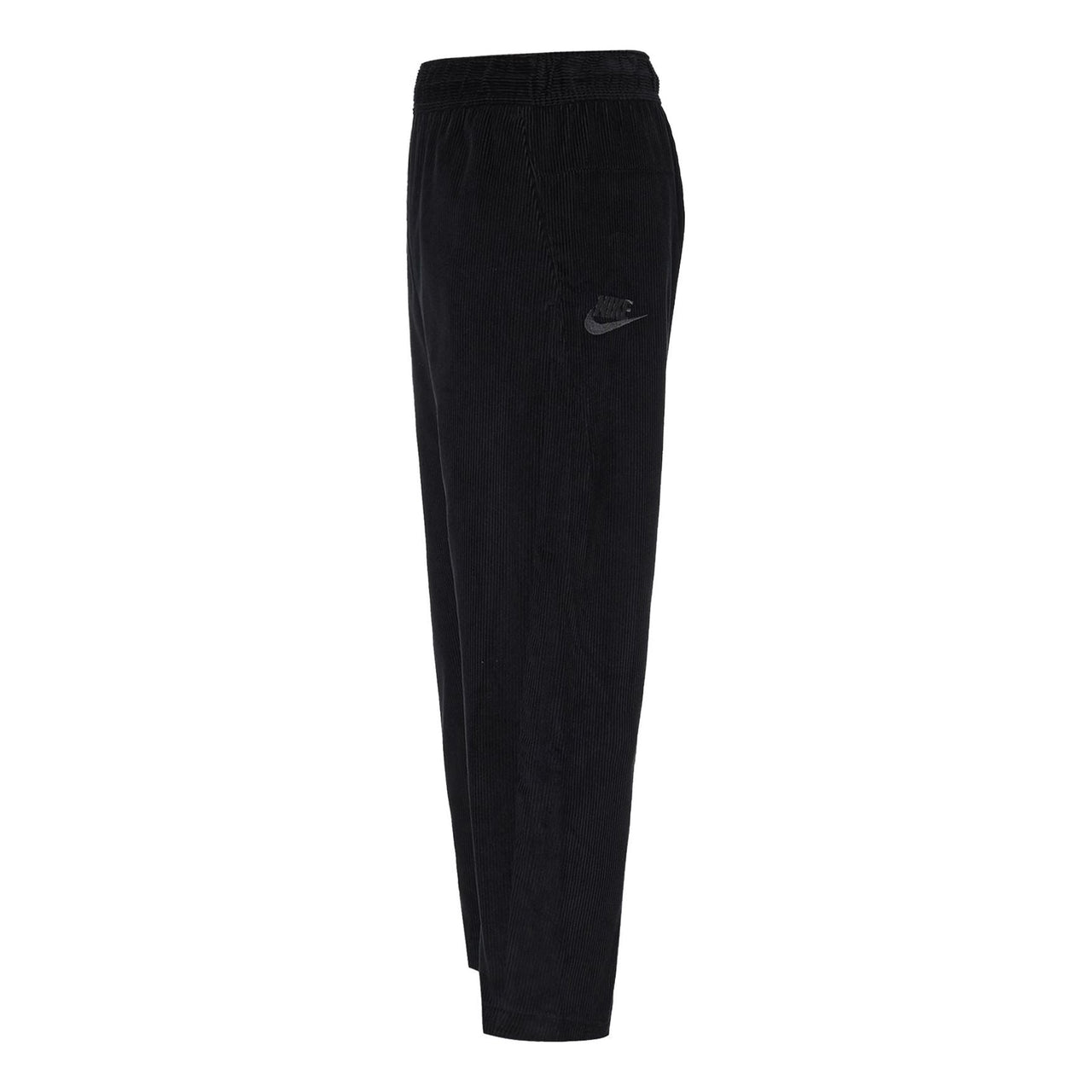 Men's Nike Solid Color Corduroy Cone Cropped Casual Pants/Trousers Black DO2324-010