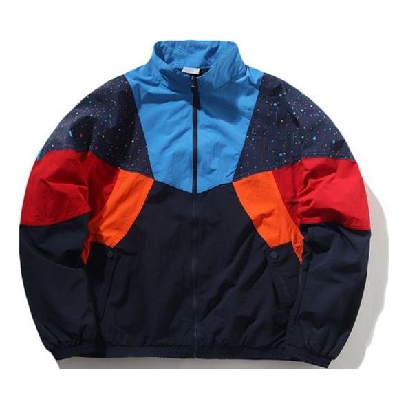 Li-Ning CF Series x Chenpeng Crossover New York Fashion Week Splash Ink Jacket Couple Style Jackets 'Blue' AFDP641-2