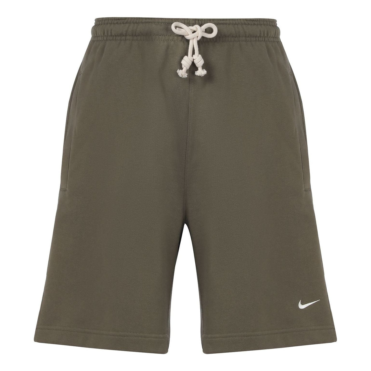 Nike SS22 Solid Color Drawstring Lacing Basketball Shorts Olive Green DQ5713-222