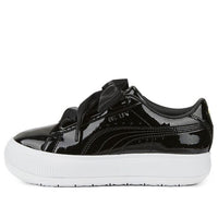 (WMNS) PUMA Suede Mayu Heart Patent 'Black White' 385967-02