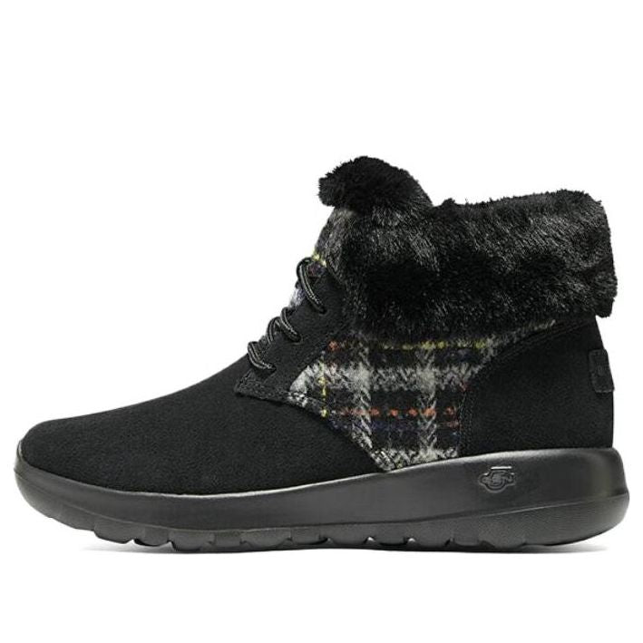 (WMNS) Skechers On-the-Go Joy Boots 'Black White Red' 144120-BKGY