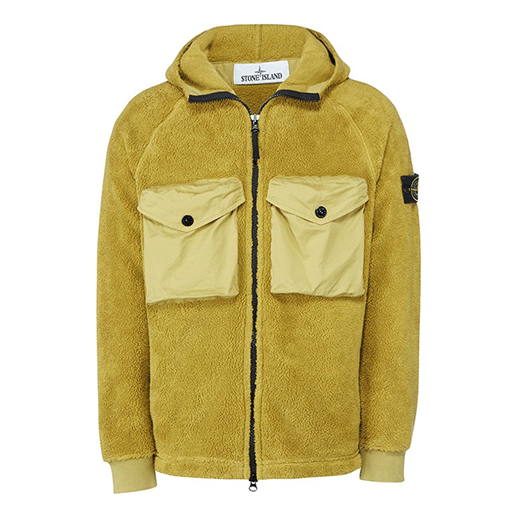 STONE ISLAND Fleece Hoody Jacket 'Green' 751560134-V0098