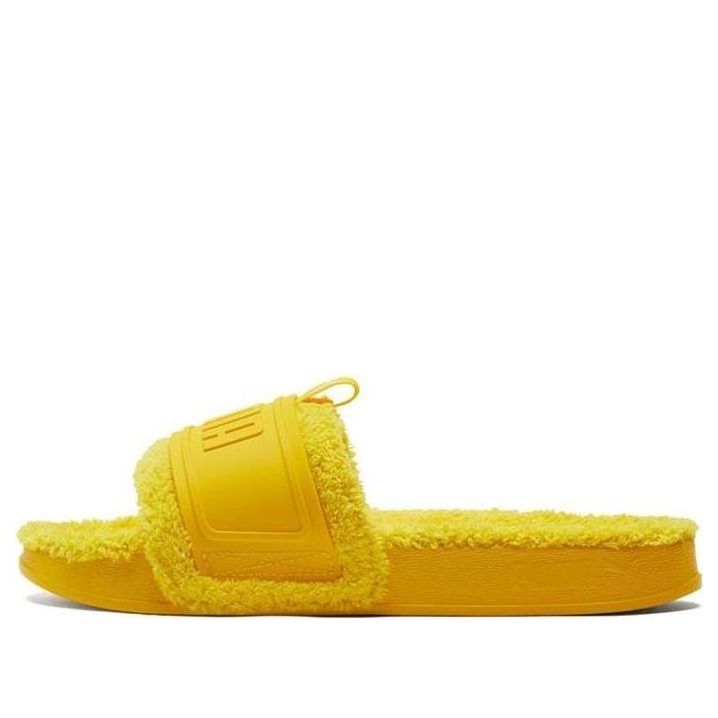 PUMA Leadcat Ylm Slide Winter YellowThickenedSlippers Yellow 384411-02