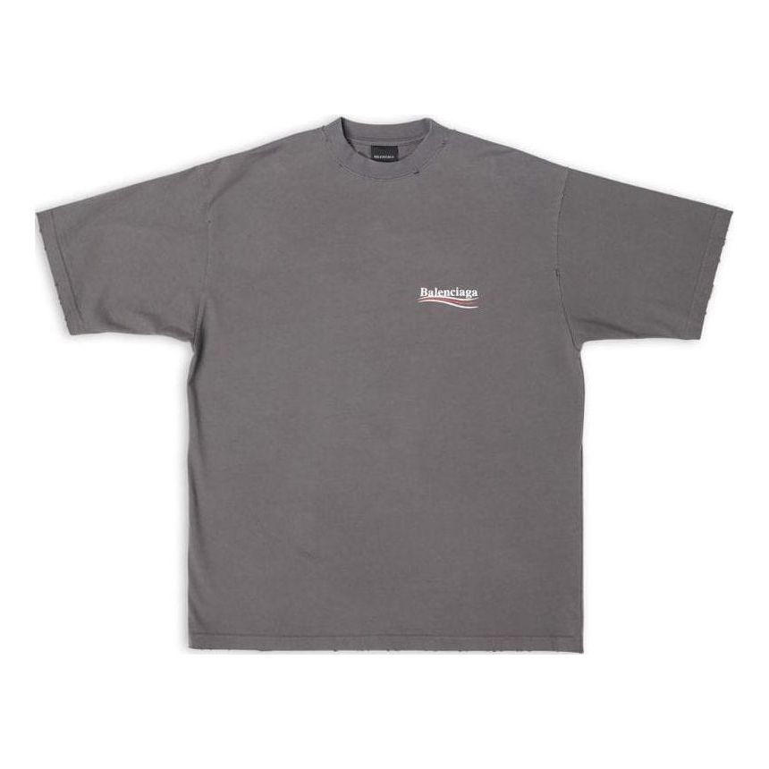 Balenciaga Political Campaign T-Shirt 'Grey' 641675TNVG51227