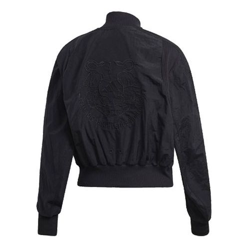 (WMNS) adidas Vrct Jk Woven Stitching Jacket Coat Black FK0975