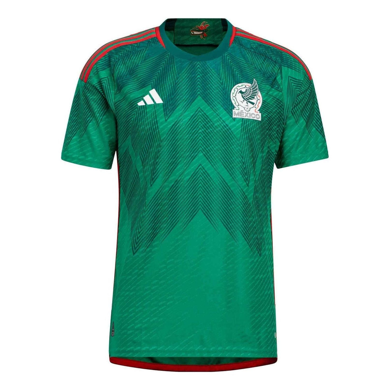 adidas Mexico 22 Home Authentic Jersey 'Vivid Green' HD6898