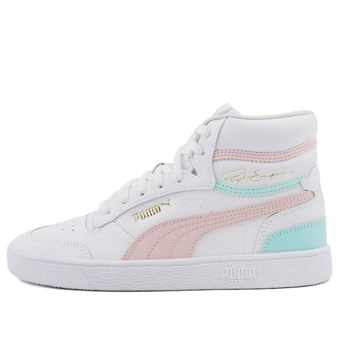 PUMA Ralph Sampson Mid K Mid-top Sneakers White/Pink/Blue 373810-03