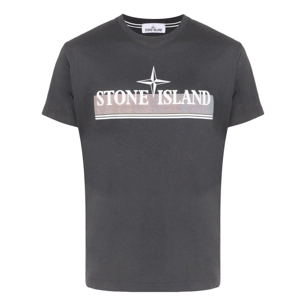 STONE ISLAND Tricromia Print T-shirt 'Charcoal' 76152NS92-V0065