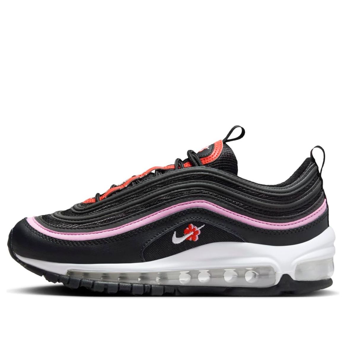 (GS) Nike Air Max 97 'Black Pink Rise Picante Red' FV0638-001