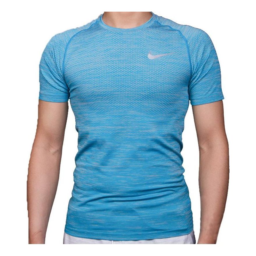 Nike DF Knit Tee 'Blue' AA3006-033