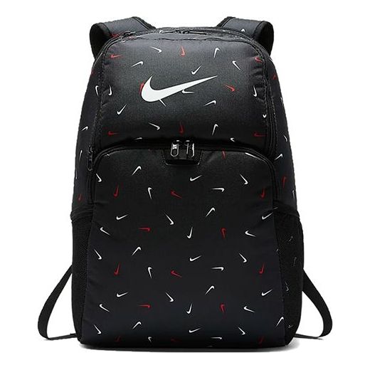 Nike Brasilia 9.0 Check All Over Print Training Backpack 'Black' BA6039-010