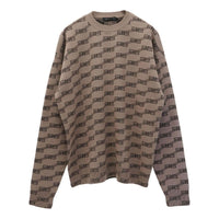 Balenciaga BB Allover Crewneck Knit Sweater 'Beige' 733859T32539378