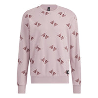 adidas Fi Bp1 Aop Swt Full Print Sports Round Neck Pullover Couple Style Pink HE7449