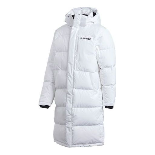 adidas Outdoor Casual Sports hooded down Jacket Couple Style White GE9875