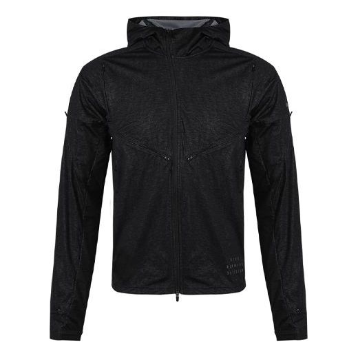 Men's Nike Casual Hooded Running Black Jacket DA0417-010
