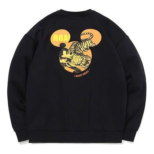 Li-Ning x Disney Crossover Round Neck Pullover 'Black Yellow' AWDQB76-3