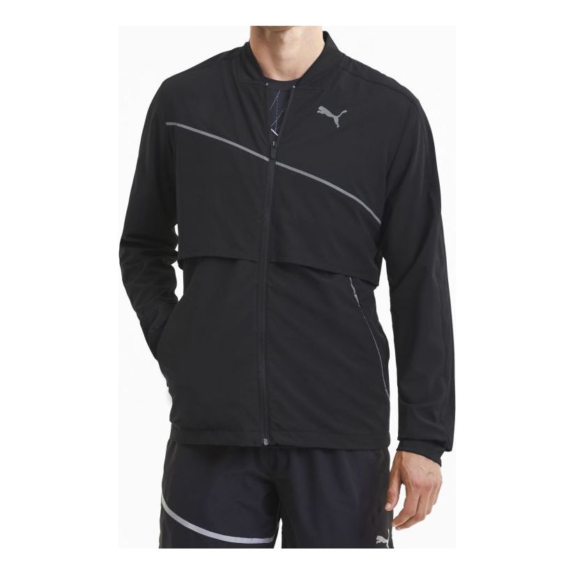 PUMA Reflective Running Zipper Jacket Black 51937001