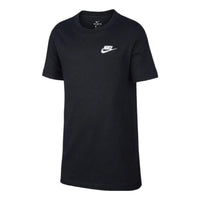 (GS) Nike Sportswear Logo T-shirt 'Black White' AR5254-010