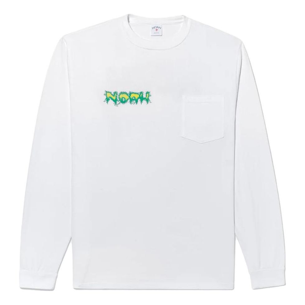 NOAH Shock Long Sleeve T-shirt 'White' PTO022SS23WHT