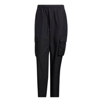 Men's adidas originals Solid Color Big Pocket Cargo Casual Pants/Trousers Black HU1155