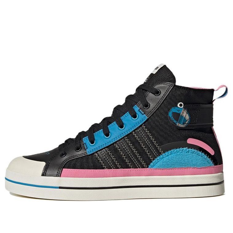 adidas neo City Canvas Hi SSJF x Sesame Street x JF 'Black Blue Pink' GY2189