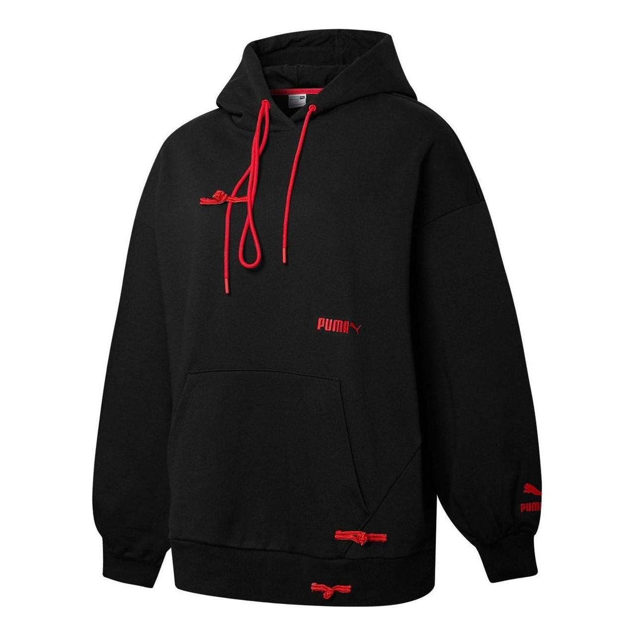 (WMNS) PUMA Logo CNY Sportswear Hoodie 'Black' 536179-01