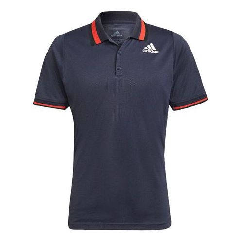 adidas H.Rdy Top Polo Sports Short Sleeve Shirt Polo Men's Blue/Red H31439