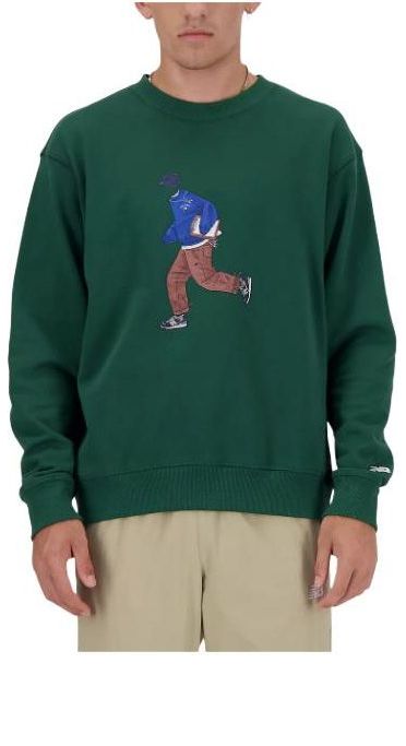 New Balance Athletics Sport Style Relaxed Crew 'Green' MT41538-NWG