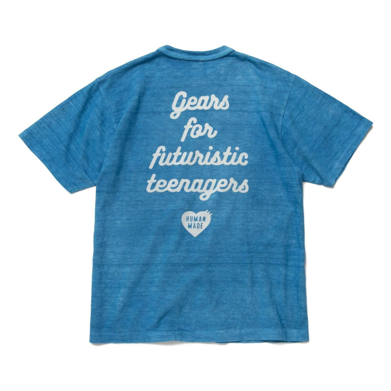HUMAN MADE Heart Badge T-shirt 'INDIGO' HM23CS034