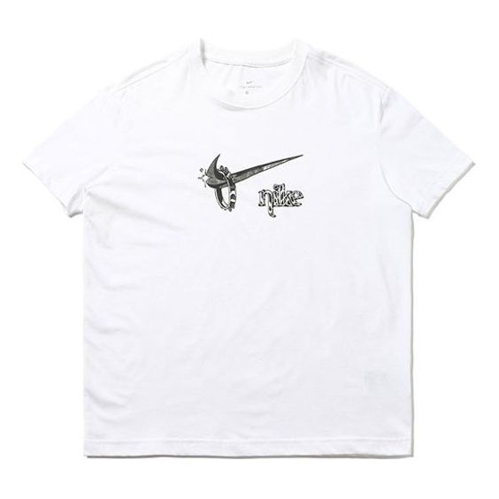 (WMNS) Nike Sportswear Boyfriend fit Casual Short Sleeve White CT8927-100