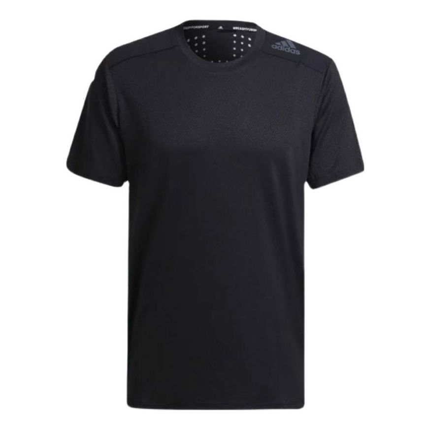 adidas Sports Training Casual Round Neck Short Sleeve Black HC4230