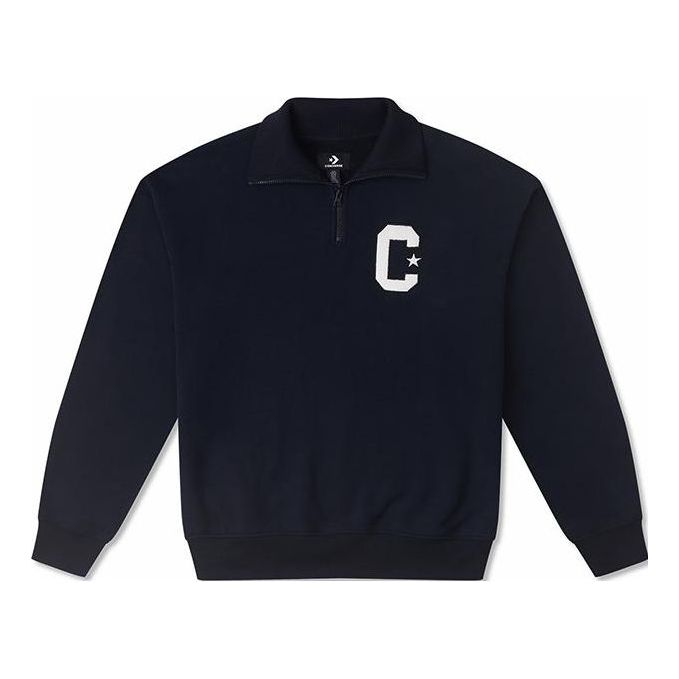 Converse Logo Essential Sweatshirt 'Black' 10026553-A01