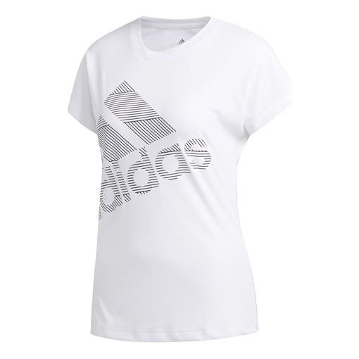 (WMNS) adidas Training Sports Round Neck Short Sleeve 'White' EB4501