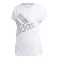 (WMNS) adidas Training Sports Round Neck Short Sleeve 'White' EB4501