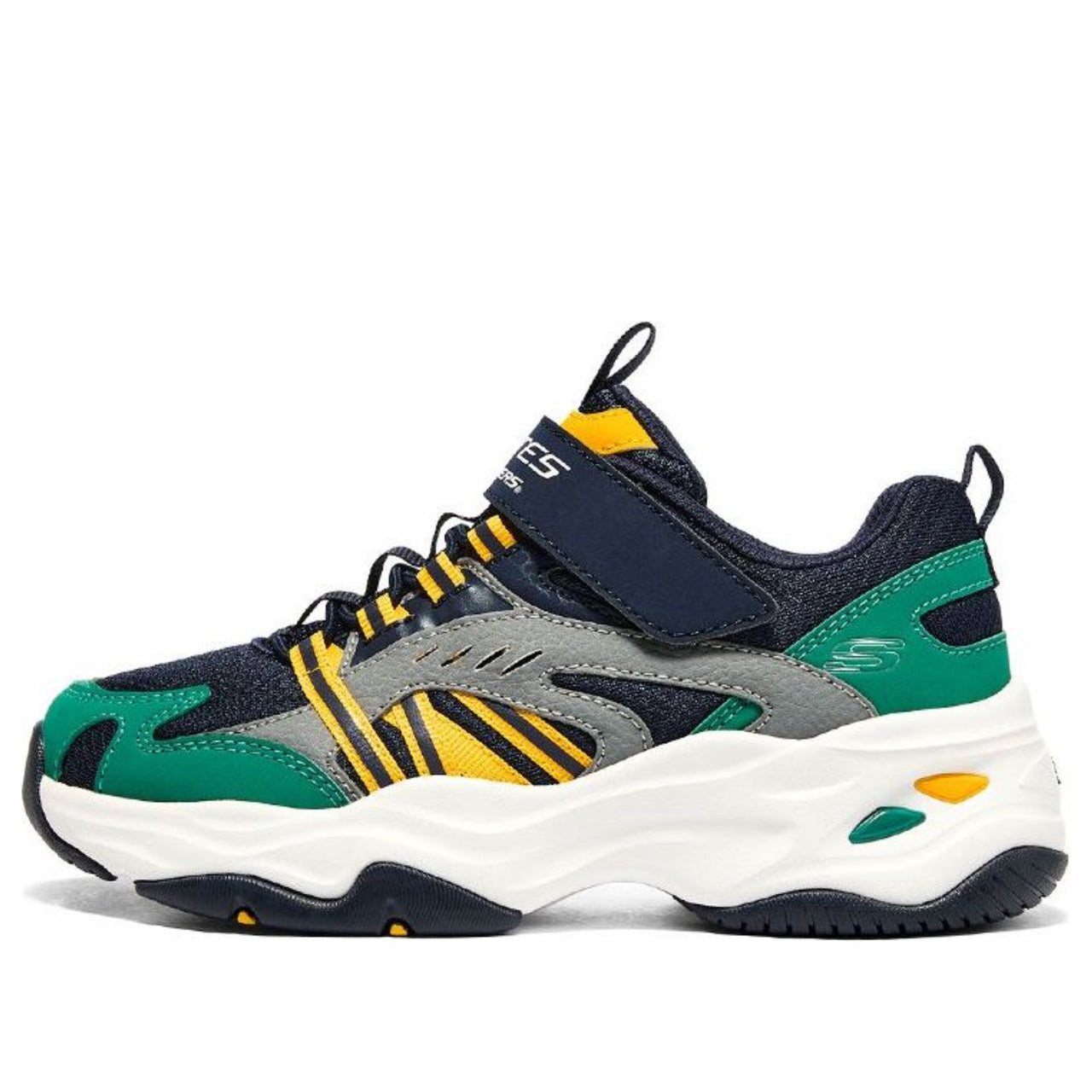 (GS) Skechers Stamina Shoes 'Navy Grey Green' 405211L-NVMT