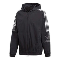 adidas originals Casual Zipper Hooded Jacket Black EB4086