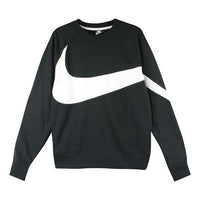 Nike BIG SWOOSH Large Logo Round Neck Pullover Black AR3089-012