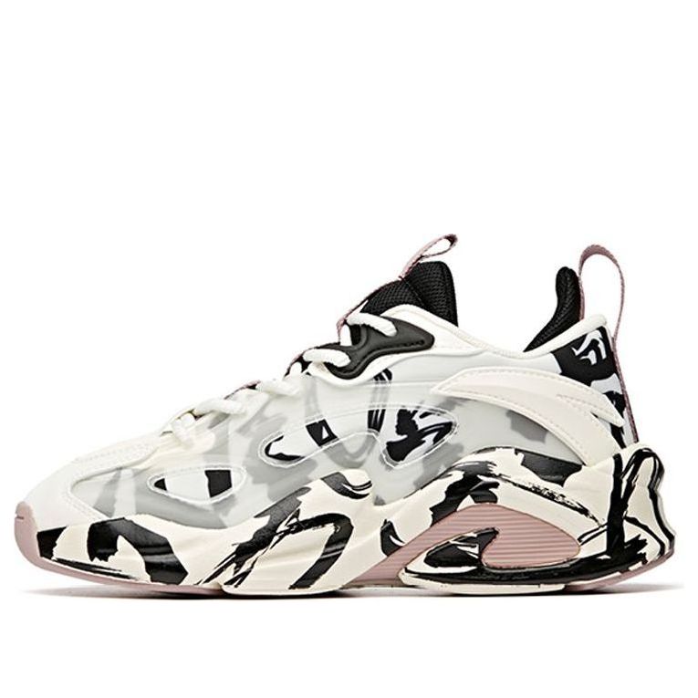 (WMNS) ANTA Badao Wey Feng 'Black White' 122048081-4
