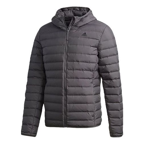 adidas Winter Leisure Comfortable Sports Down Jacket Male Black GE5879