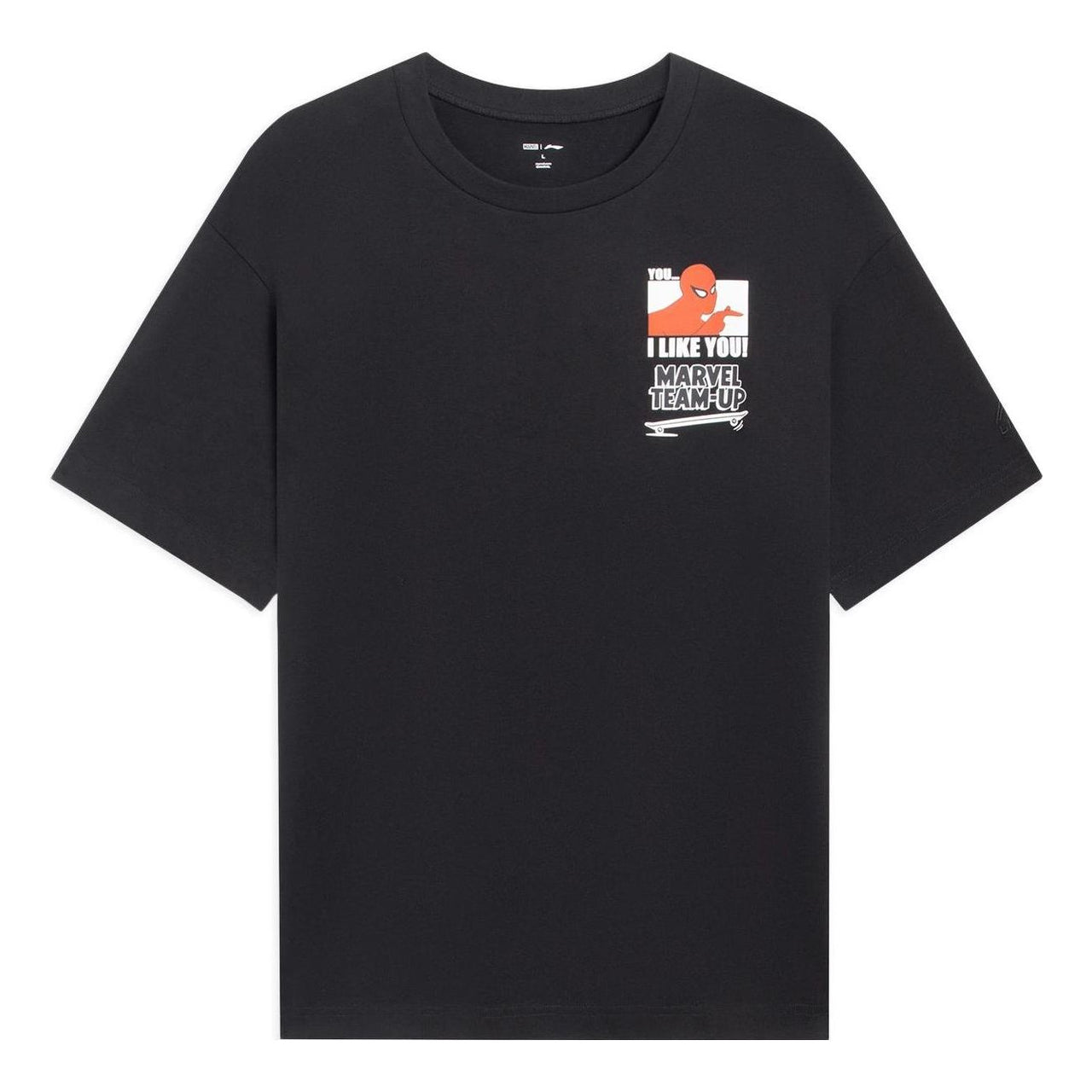 Li-Ning x MARVEL Spider Man Graphic T-shirt 'Black' AHSSB89-1
