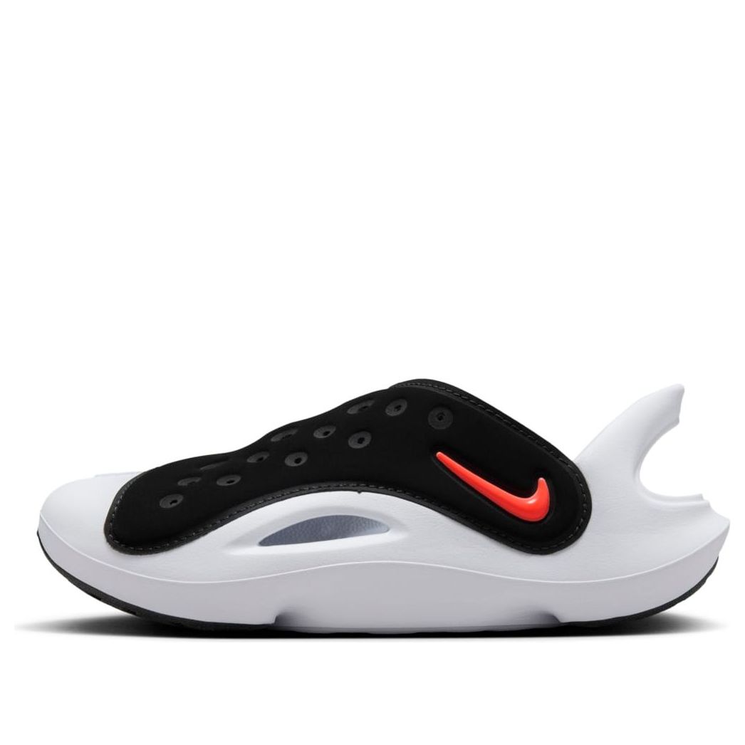 (PS) Nike Aqua Swoosh Sandals 'Black Hyper Orange' FN0876-001