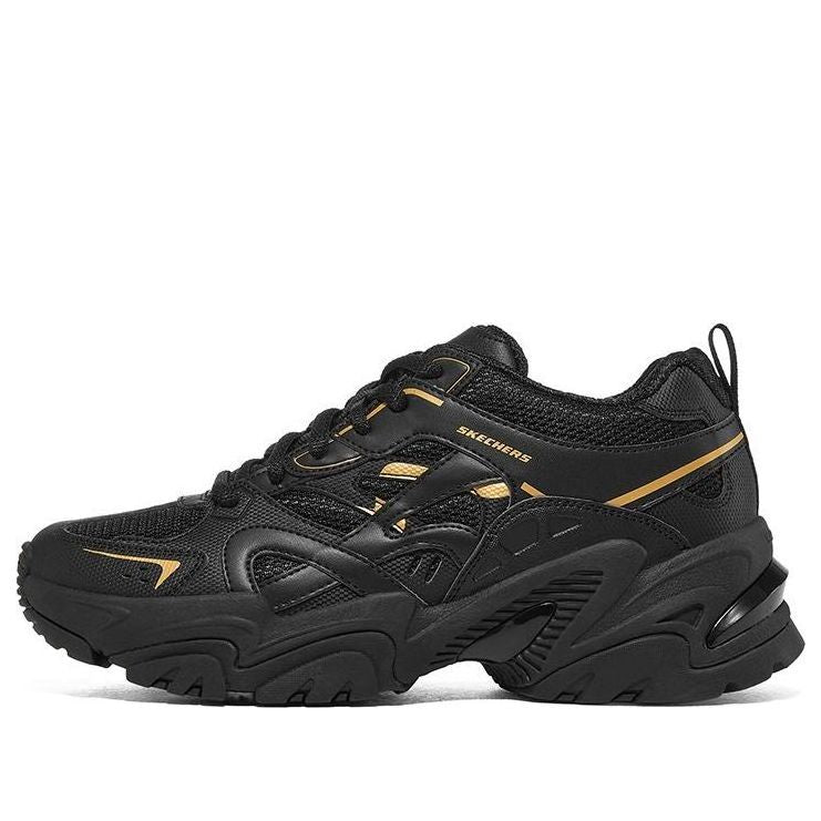 (WMNS) Skechers Stamina V2 'Black Gold' 896047-BBK