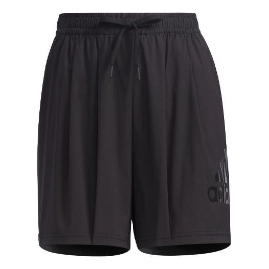 (WMNS) adidas Fi Shorts Bos Logo Printing Sports Woven Black GT6829