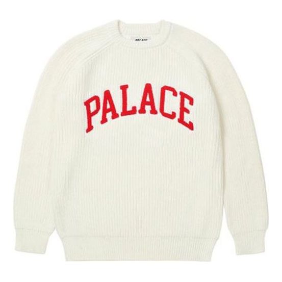 Palace Fall 2021 Knitwear 'White Red' P2KW028