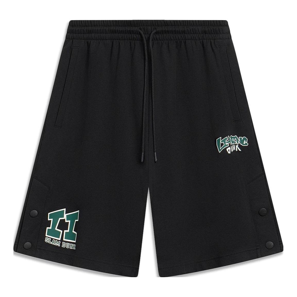 Li-Ning Hoops Slam Dunk Graphic Shorts 'Black' AKST603-2