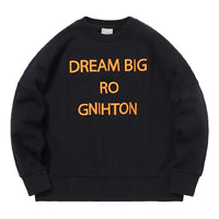 Li-Ning Sports Fashion Series Alphabet Embroidered Fleece Lined Stay Warm Pullover Round Neck 'Black' AWDQ698-1
