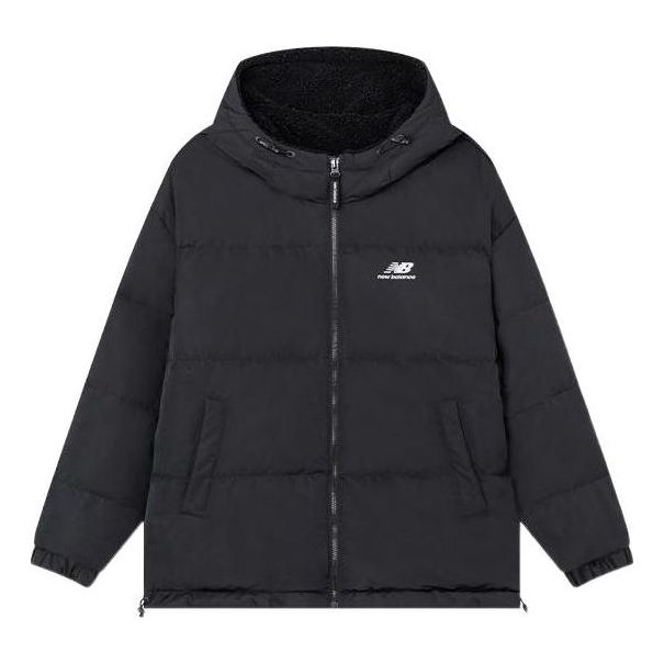 New Balance logo Sportswear Puffer 'Black White' 5PC44733-BK