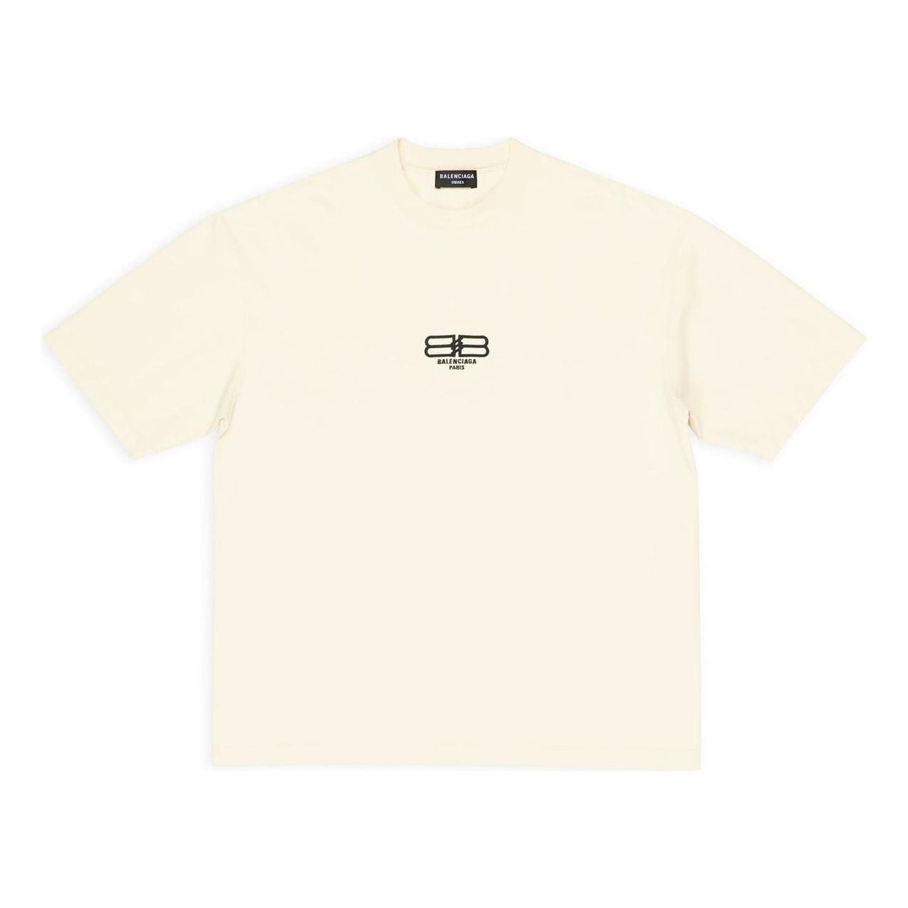 Balenciaga BB Paris Icon T-Shirt Medium Fit 'Light Beige Black' 612966TMVG79069